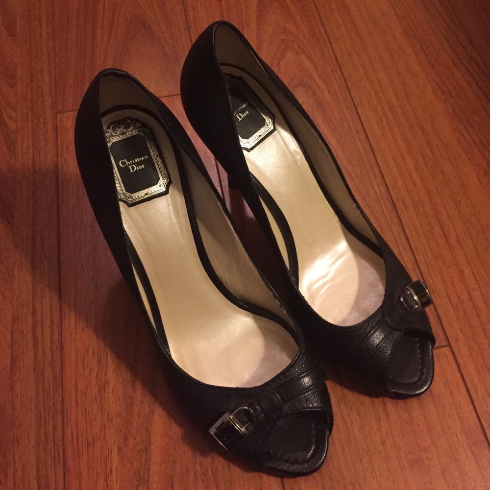 Christian Dior black heels
